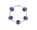 Blue Lapis Skull Bracelet