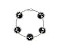 Black Onyx Skull Bracelet